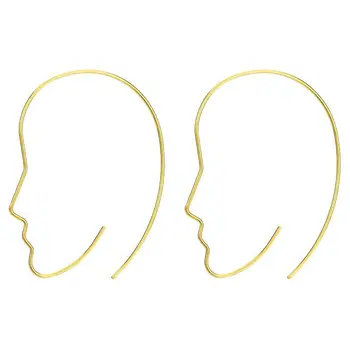 Didmeninė prekyba papuošalais -- Titano plieno veido kablio auskarai moterims Papuošalai Aukso / Baltos / Rožės aukso spalvos