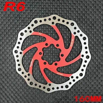 diskinių stabdžių dviračio diskas R6 serijos spalvotas stabdžių diskas Aukštos kokybės visureigio MTB dviračio rotoriaus diskinis stabdys 160/180/203mm