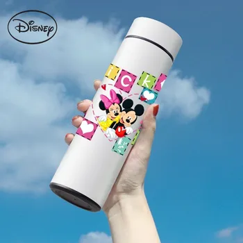 Disney Donald Duck Mickey Minnie animacinis filmas Vyrai ir moterys studentai Didelės talpos vandens taurė Anti-fall nešiojamas Kawaii termoso puodelis