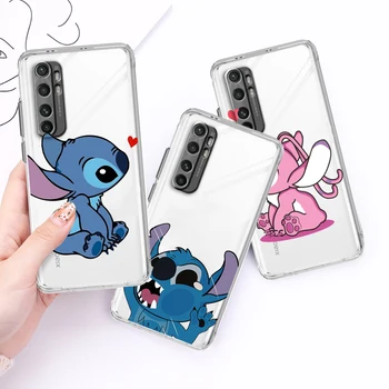 Disney Lilo & Stitch Art telefono dėklas, skirtas Xiaomi Mi 13 12T 12S 12X 12 11 11T 11i 10T 10 9 Pro Lite Ultra 5G skaidrus dangtelis