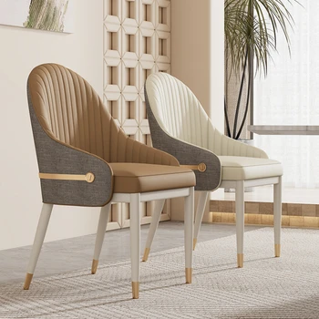 Dizainas paprastas Valgomojo kėdė Ranka Prabangus balkonas Virtuvė Valgomojo kėdės Modernus ergonomiškas gultas Salle Manger baldai HD50CY