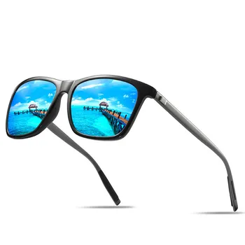 DJXFZLO Vyrai Vintažiniai aliuminio poliarizuoti akiniai nuo saulės Klasikinis prekės ženklas Saulės akiniai Dangos lęšis Vairavimo akiniai vyrams/moterims