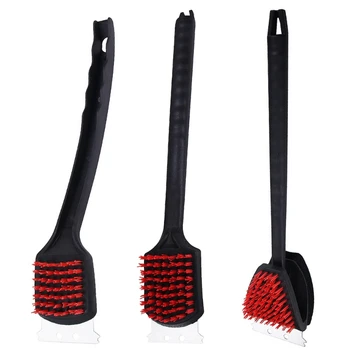 Dropship Barbecue Grill Brush Heavy Duty Cleaning Scrubber with Nylon Shersles For Outdoor Grilling Home Commercial Kitchen