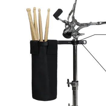 Drumstick Bag Pouch Cymbal Stand Portable Metal Clamp Drum Stand Oxford Cloth Drumstick Holder Concerts Studio Recording Room
