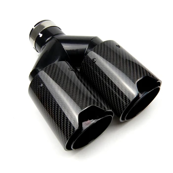 Dual Carbon Fiber Universal M Performance išmetimo vamzdžio galinio duslintuvo antgaliai 5 serijos F10 X3 F25 X4 F26 X5 F15 X6 F16