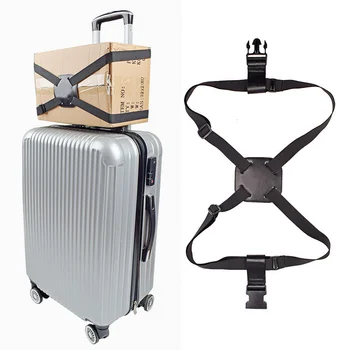 elastinis teleskopinis bagažo surišimo diržas reguliuojamas kelioninis krepšys fiksuoti diržai elastinės virvės kryžminis pakavimo diržas Lagaminų surišimo diržai