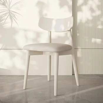 Ergonomiška virtuvė Šiaurės šalių valgomojo kėdės Biuras Prabangus minimalistinis Medinis valgomasis Kėdės Modernaus dizaino Cadeiras namų baldai QQ