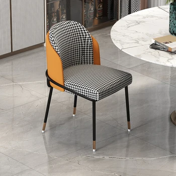 Estetinės modernios valgomojo kėdės Prabangios Šiaurės šalių konferencijos valgomojo kėdės Patogus dizaineris Virtuvė Meubles De Chambre baldai