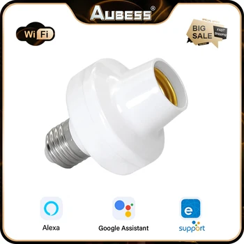 EWeLink WiFi išmaniųjų lempučių adapteris E27/E26 LED lempos laikiklis AC90-250V App Valdymo balsu darbas su Alexa Google Home Assistant