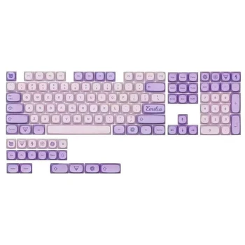 Frost Keycap Set English Keycaps for 126 Keys Gaming Mechanical Keyboard Witch Dropship