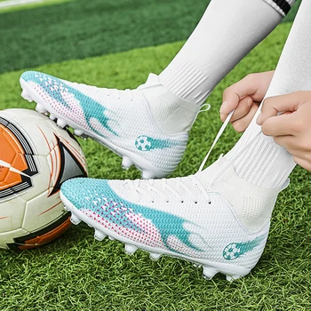 Futbolo bateliai Vyrų sulaužyti nagai studentų mokymas suaugusiųjų mokymas dirbtinė žolė AG ilgi nagai neslystantys vaikų futbolo batai