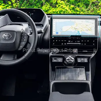 Grūdintas stiklas Toyota bZ4X 2022 12,3 colio automobilio GPS ir prietaisų skydelio LCD ekrano apsauginės plėvelės apsauga