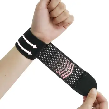 Gym riešo įvyniojimai Kvėpuojantis reguliuojamas prakaitą sugeriantis riešo dirželis Odai draugiškas riešo petnešos, skirtos mankštintis spausdinant elastinį riešą