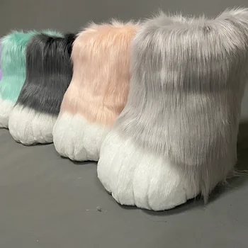 Gyvūnų nagų batai Spalvingos Furuit Kojos Furui Pėdos Didelio renginio pasirodymo drabužiai