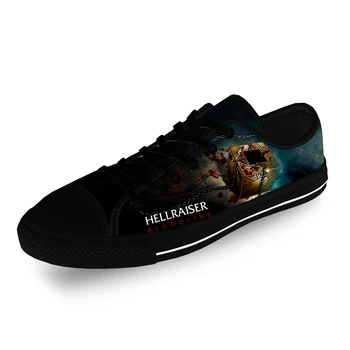Hellraiser filmas Smeigtuko siaubas Laisvalaikio audinys Mada 3D spausdinti Žemo viršaus drobės batai Vyrai Moterys Lengvi kvėpuojantys sportbačiai