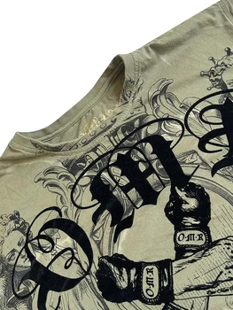 Helovino marškiniai moterims Grafinis spausdinimas Palaidinės Viršus Trumpomis rankovėmis Įgulos kaklo marškinėliai Gotikiniai vintažiniai gatvės drabužiai