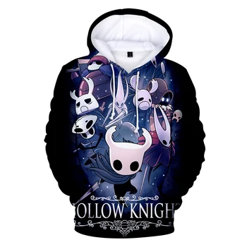 Hollow Knight 3D Print Hoodie Vyrai Moteriški džemperiai Veiksmo žaidimai Rudens gobtuvai Hip Hop Madingi Harajuku gatvės drabužiai Megztiniai