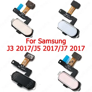 Home Button Return Key Finger Print Scanner Flex Cable for Samsung Galaxy J5 J7 J3 2017 J330 J530 J730 Pirštų atspaudų jutiklis