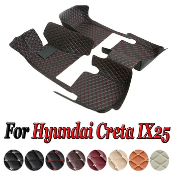 Hyundai Creta IX25 2019 2018 2017 2016 2015 Automobilių grindų kilimėliai Stiliaus dekoravimas Apsaugokite automobilių aksesuarus Kilimai Interjeras