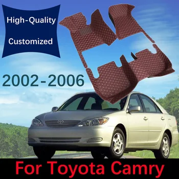Individualūs odiniai automobilių grindų kilimėliai Toyota Camry Altis XV30 2002 2003 2004 2005 2006 Automobilių kilimėliai Kilimėliai Pėdų pagalvėlės