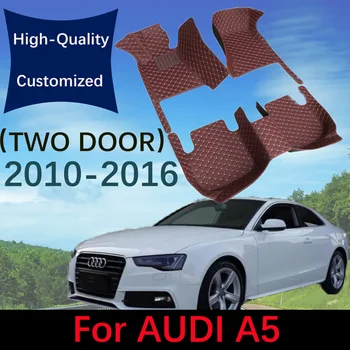 Individualūs odiniai automobilių grindų kilimėliai Audi A5 Sportback(TWO DOOR)2010 2011 2012 2013 2014 2015 2016 Automobilių kilimėliai Kilimėliai Kojų pagalvėlės