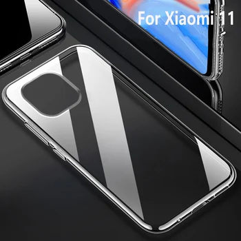 Itin plonas skaidrus skaidrus dėklas, skirtas Xiaomi Mi 11 Poco M3 X3 NFC F2 Pro Note 10 9 T A3 A2 8 Lite Pro SE minkšti TPU galiniai dangteliai