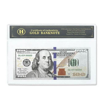 JAV dolerio sidabro banknotas 100 ir 