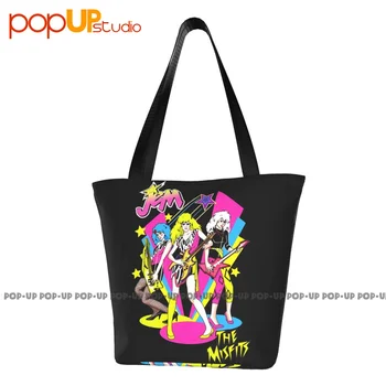 Jem And The Holograms The Misfits Punk Rock Cute Handbags Portable Shopping Bag Crossbody Bag