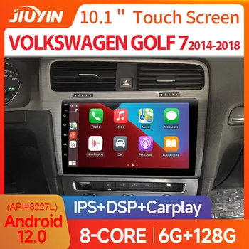 JIUYIN VW Volkswagen Golf 7 2014-2018 VII Automobilių radijas Multimedijos vaizdo grotuvas Navigacija GPS Stereo Android Auto Carplay