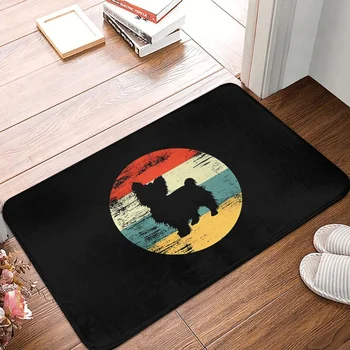 Jorkšyro terjeras naminis šuo neslystantis durų kilimėlis Virtuvės kilimėlis Retro saulėlydžio prieškambario kilimas Pasveikinimo kilimas Miegamasis Dekoratyvinis