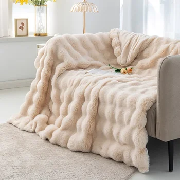 Kailio imitacija Prabangi šiluma Super patogios antklodės Lovos Aukščiausios klasės šilta sofa