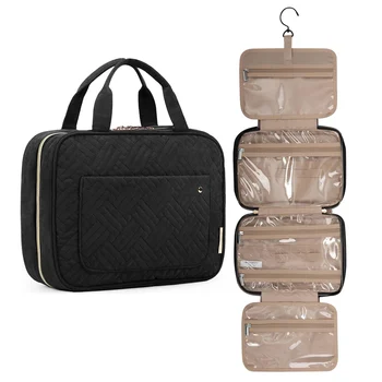 Kelioninis kosmetikos krepšys su specialiu dizainu Keli skyriai Sudėkite pasukamą kablį, tinkantį veiklai lauke