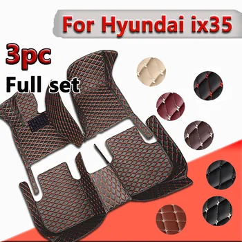 Kilimai Hyundai ix35 2017 2016 2015 2014 2013 2012 2011 2010 automobilių grindų kilimėliai apsaugo automobilių salono aksesuarus odiniai kilimėliai