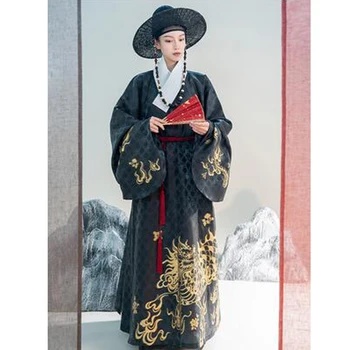 kinų stiliaus tradicinis Hanfu kostiumas vyrams Ming dinastijos senoviniai drabužiai