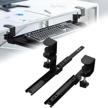 Klaviatūros stalčių dėklas Daugiafunkcis aparatinės įrangos prailginimo bėgis Ištraukite plėtinio palaikymą spausdinant kompiuterį Stalas 