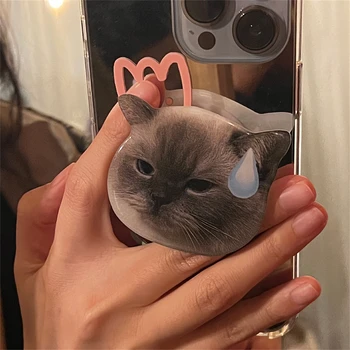 Korėja Mielas 3D juokingas katės telefono stovas 