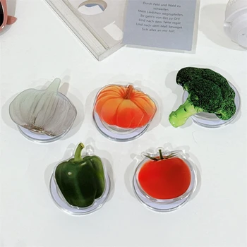 Korėjiečių mielas animacinis maistas moliūgų brokolių magnetinis telefonas 