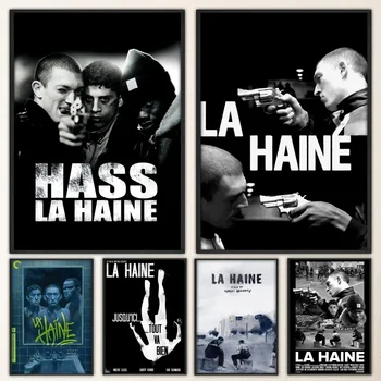 La H-Haine filmo plakatas Vintažinis plakatas Atspaudai Menas Namų tapyba Vonios kambarys Virtuvės baro aksesuarai Sienų lipdukas Mažas dydis