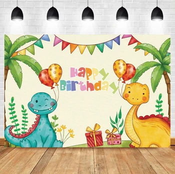 Laeacco animacinis filmas Dinozaurų gyvūnų tema Fonai Vaiko gimtadienio šventė Nuotraukų fono dekoracijos fotografijai Rekvizitas