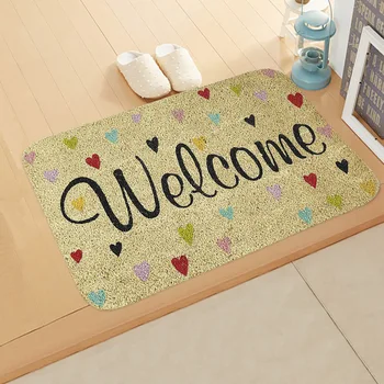 Laiškai Sveiki atvykę į duris Grindų kilimėlis Salės virtuvės sugeriantis kilimėlis Kiliminis grindų kilimėlis
