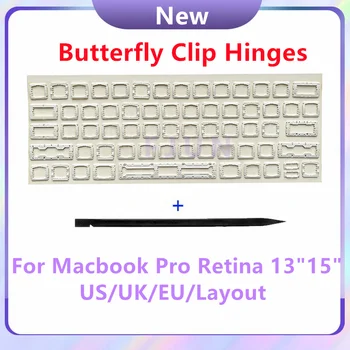Laptop A1534 A1706 A1707 A1708 Baltas drugelio spaustukas Vyrių komplektas, skirtas Macbook Pro Retina 13