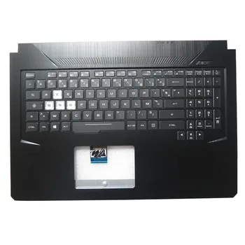 Laptop Palmrest&Keyboard for ASUS PX705G PX705GD PX705GM Juodas viršutinis dėklas Prancūzija FR/SP/KR su apšviesta juoda klaviatūra