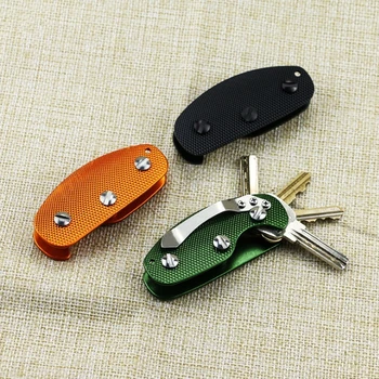 Lauko nešiojamų raktų krepšio įrankis porte carte aliuminio lydinio raktų spaustukas raktų laikymo grandinės laikiklis raktams piniginė vyrai llavero monedero piniginė