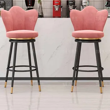 Lauko poilsio baro kėdės Moderni minimalistinė virtuvė Šiaurės baro kėdė Pasukamas dizaineris Tabouret De Bar Baldų kopijos