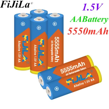 Lot AA baterija 5555mAh 1.5 V įkraunama 5550mAh šarminė1.5V laikrodžio žaislų kamerai 