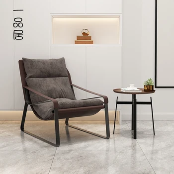 Lounge Vienvietės svetainės kėdės Rankos poilsio stilius Dizainas Ergonomiškos miegamojo kėdės Lauko vakarėlis Fauteuil salono namų baldai