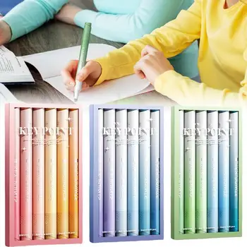 Marker Pen Dual Tips Mild Color Art Highlighters 6vnt Dual Tip Mild Color Highlighter Markers Art Highlighters For Kids Boys