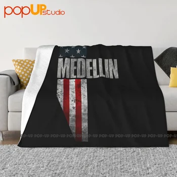 Medeljinų šeima Amerikos vėliavos antklodė Šiluma Dulkių užvalkalas Namų dekadacija