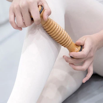 Medinis pėdų masažo volelis padų fascito malšinimui Gilųjų audinių masažo įrankis Streso malšinimas Pėdų masažas Rpller Sumažinti stresą