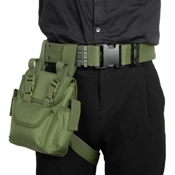 Men Canvas Drop Leg Bag Waist Bag Fanny Pack Belt Hip Bum Military Travel Multi-purpose Motociklų karinių įrankių paketas